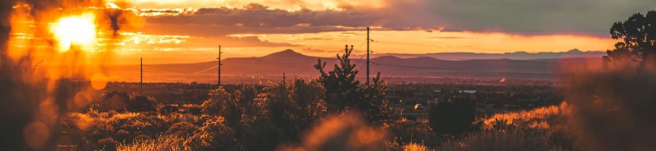 Trauma-PTSD_Header New Mexico landscape at sunset
